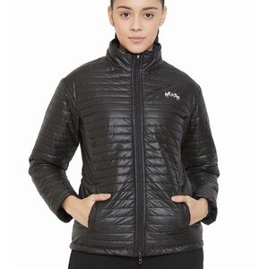 Equine Couture Ladies Black Zima Jacket Puffer Riding